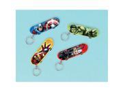 Amscan 393381 Avengers Skateboard Keychain Pack of 48