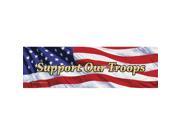 ClearVue Graphics Window Graphic 20x65 US Flag 2 Support Our Troops PAT 025 20 65
