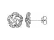 Doma Jewellery DJS02098 Sterling Silver Rhodium Plated Earring with CZ