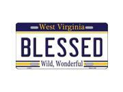 Smart Blonde LP 6510 Blessed West Virginia Novelty Metal License Plate