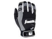 Franklin Sports 21353F5 X Vent Pro Adult X Large Batting Gloves Black Gray