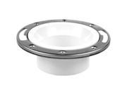 Oatey 43499 4 In. Pvc Flange With Stainless Steel Ring