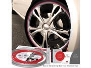 Wheel Bands WBRSRD Standard Silver Kit With Red Insert