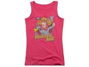 Trevco Dc Positively Rad Juniors Tank Top Hot Pink 2X