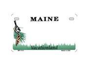 Smart Blonde MP 1113 Maine State Background Metal Novelty Motorcycle License Plate