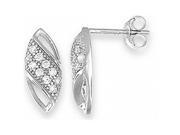 Doma Jewellery DJS02143 Sterling Silver Rhodium Plated Earring with CZ