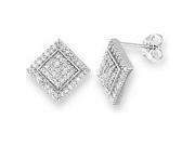 Doma Jewellery DJS02131 Sterling Silver Rhodium Plated Earring with CZ