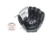 Franklin Sports 22810 Sports 9.5 in. Teeball Glove Black Graphite White Right Handed Thrower with Ball
