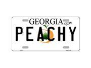 Smart Blonde LP 6174 Peachy Georgia Novelty Metal License Plate
