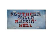 Smart Blonde LP 7963 Southern Bell Raisin Hell Novelty Metal License Plate
