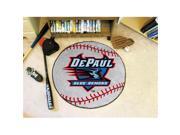 Fanmats 432 DePaul University Baseball Mat 27 in. diameter 34 in. x 45 in.