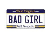 Smart Blonde LP 6515 Bad Girl West Virginia Novelty Metal License Plate