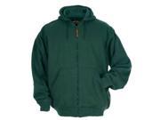 Berne Apparel SZ101GNR440 Large Regular Original Hooded Sweatshirt Thermal Lined Green