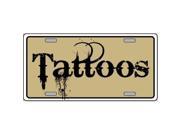 Smart Blonde LP 4269 Tattoos Novelty Metal License