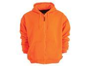 Berne Apparel SZ101 40R640 5X Large Regular Original Hooded Sweatshirt Thermal Lined Blaze Orange