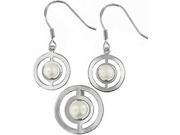 Doma Jewellery DJS02768 Sterling Silver Rhodium Plated and Freshwater Pearl Earring and Pendant Set