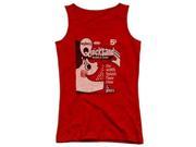 Trevco Dubble Bubble Quicksand Juniors Tank Top Red Extra Large