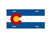 Colorado State Flag Aluminum License Plate SB LP3571