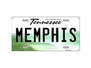 Smart Blonde LP 6414 Memphis Tennessee Novelty Metal License Plate