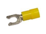 Morris Products 11734 Nylon Insulated Locking Spade Terminals 12 10 Wire No. 6 Stud Pack Of 100