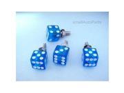 SmallAutoParts Clear Blue Dice License Plate Frame Fasteners Bolts Set Of 4
