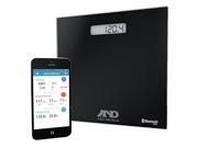 A D Medical UC352Ble Deluxe Connected Weight Scale Black