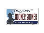 Smart Blonde LP 6268 Boomer Sooner Oklahoma Novelty Metal License Plate