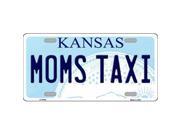 Smart Blonde LP 6626 Moms Taxi Kansas Novelty Metal License Plate