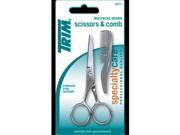 Trim Scissors Comb Mustache Beard Pack Of 6