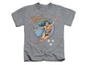 Trevco Dco Wonder Woman Vintage Short Sleeve Juvenile 18 1 Tee Heather Medium 5 6