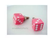SmallAutoParts Pink Dice License Plate Frame Fasteners Bolts Set Of 2