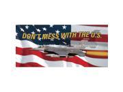 ClearVue Graphics Window Graphic 30x65 US Flag 1 with Jet PAT 007 30 65