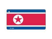 Smart Blonde KC 4042 North Korea Flag Novelty Key Chain