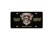 Past Time Signs HHR017 Skull Pistons Automotive License Plate