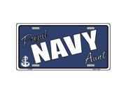 Smart Blonde LP 5376 Proud Navy Aunt Novelty Metal License Plate