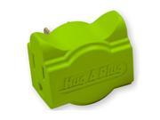 Hug A Plug Inc. DG1.B.6.0 ELBox of 6 Dual Outlet 15a 125v Current Tap Elec Lime