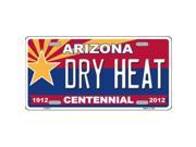Smart Blonde LP 6812 Arizona Centennial Dry Heat Novelty Metal License Plate