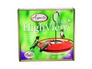 Aspects Hummzinger Highview Mini Hummingbird Feeder 8 Ounce Red Clear 430
