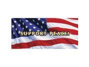 ClearVue Graphics Window Graphic 30x65 US Flag 2 Support Peace PAT 026 30 65
