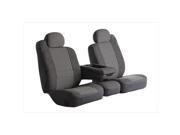FIA OE3827GRAY Gray Split Bench With Adjustable Headrests Seat Cover