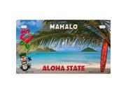 Smart Blonde MP 1178 Hawaii State Background Metal Novelty Motorcycle License Plate