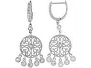 Doma Jewellery DJS02111 Sterling Silver Rhodium Plated Earring with CZ