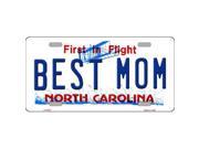 Smart Blonde LP 6653 Best Mom North Carolina Novelty Metal License Plate