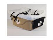 FidoRido Products FRT2W LL Tan Two Seater with White Fleece and Two Large Harnesses