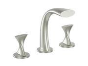 Ultra Faucets UF55513 2 Handle Brushed Nickel Lavatory Widespread Faucet