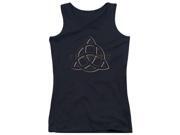 Trevco Charmed-Triple Linked Logo - Juniors Tank Top - Black, Medium Trevco Charmed-Triple Linked Logo - Juniors Tank Top - Black, Medium