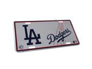 SmallAutoParts Aluminum License Plate Los Angeles Dodgers