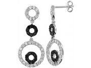 Doma Jewellery DJS01927 Sterling Silver Rhodium Plated Earring with CZ