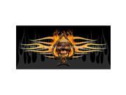 ClearVue Graphics Window Graphic 30x65 Flaming Ace Skull TAT 027 30 65