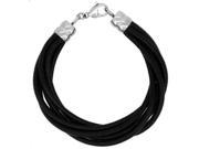 Doma Jewellery MAS02529 Stainless Steel Leather Bracelet